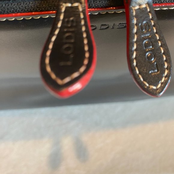 Lodis Black Leather Slim Laptop or Tablet Case/Tote - Picture 5 of 13